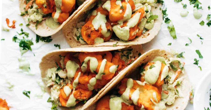 How to Make Cauliflower Tacos with Avocado Crema