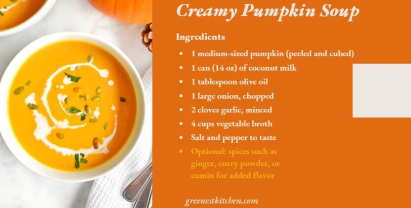 Creamy Pumpkin Soup - Ingredients