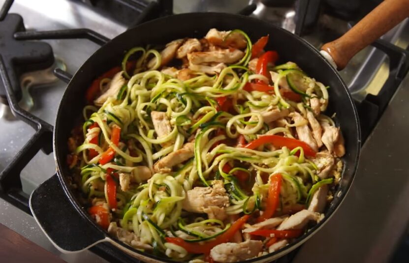 Zucchini noodles gluten-free